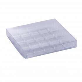 Прозрачна пластмасова кутия за бонбони